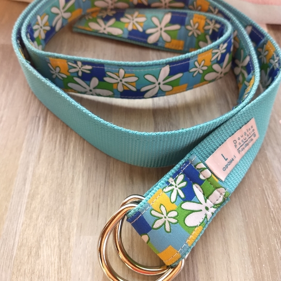 Douglas Paquette Floral Belt Retired Floral - Picture 1 of 4